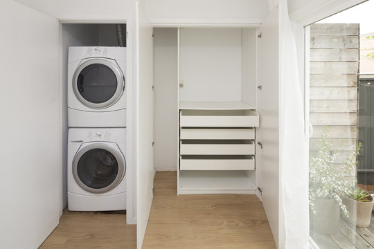 Stacked Washer And Dryer Design Ideas
