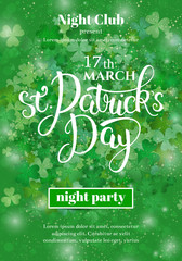 Saint Patrick's Day party flyer invitation