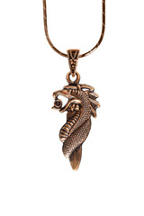 Necklace on white