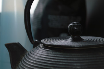 cast-iron tea pot