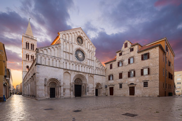 Fototapeta na wymiar St.Anastasia cathedral in Zadar, Croatia