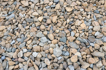 Rough gravel rock found at some Railroad tracks - texture, backg