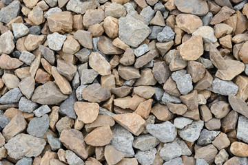 Rough gravel rock found at some Railroad tracks - texture, backg