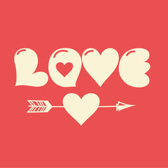 Happy valentines day cards with ornaments, hearts