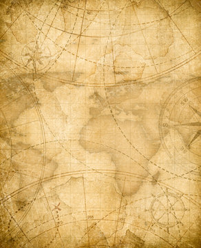 Fototapeta wieku piraci skarb mapa tła