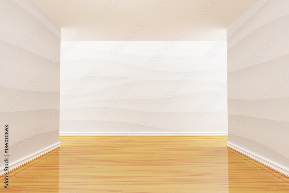 Poster empty room. 3d rendering