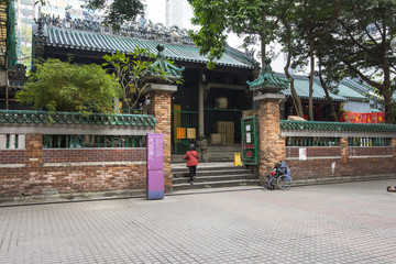 The entrance of Tin Hau temple in Hong Kong