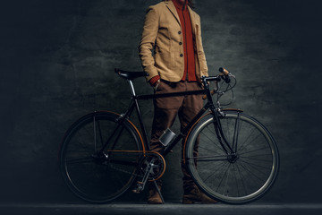 Single speed hipster's bicycle.