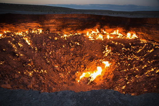 Derweze Gas Crater known as 'The Door to Hell',Turkmenistan