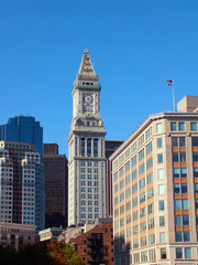 Fototapeta na wymiar Custom House Tower, Boston