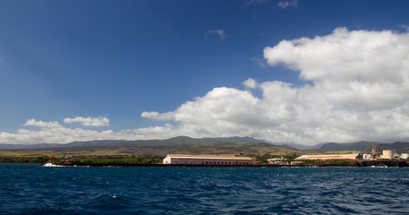 Fototapeta na wymiar Port Allen, Kauai, Hawaii