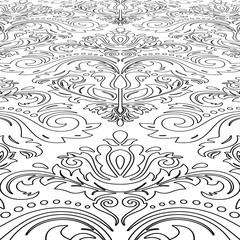 Classic vector pattern. Geometric abstract texture. Graphic oriental background