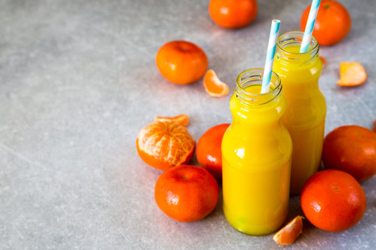 fresh orange juice. tangerine juice