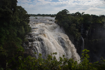 Victoria Falls view from the hiking road, Zambia/Zimbabwe