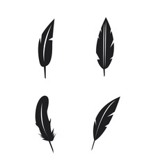 Vector feather icons set on white background