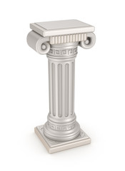 Ancient pillar, 3D illustration