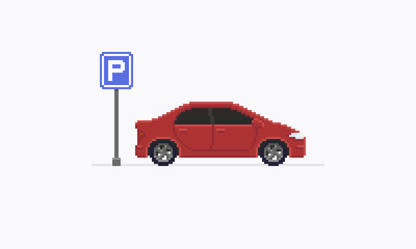 Pixel Art Car 