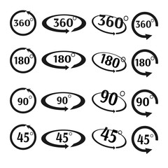 Different rotate simbol set