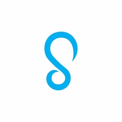 Infinity S Letter Logo Vector