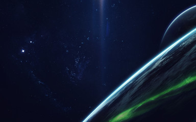 Cosmic art, science fiction wallpaper. Beauty of deep space. Billions of galaxies in the universe....