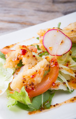 Indian salad with chicken