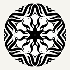 Ornate doodle mandala