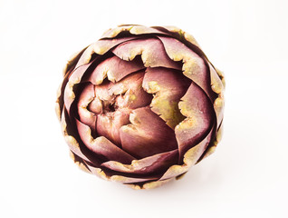 Fototapeta premium fresh artichoke on a white background.
