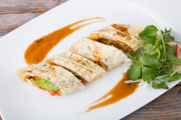 Chicken roll indian style