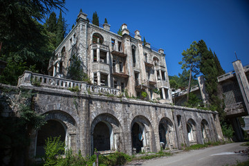 Fototapeta premium Old haunted house in the woods