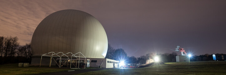 astronomical observatory bochum germany at night