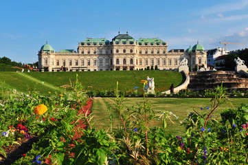Summer view of Belvedere palace