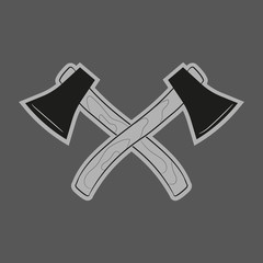 Vector illustration of two crossed axes.