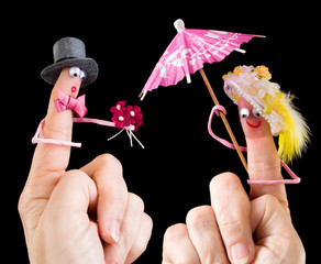 Loving valentine couple