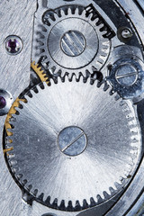 clockwork vintage mechanical watch, high resolution and detail