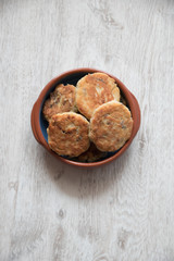 Fish cakes with herbs