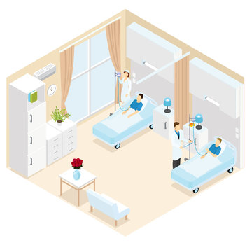 Medical Ward Isometric Template