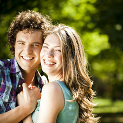 Fototapeta premium Couple in Love Outdoors