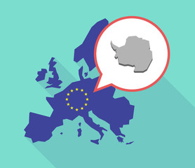 Map of the EU map with  the map of  Antarctica