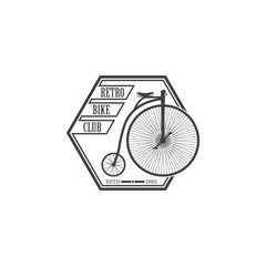 Vector illustration of the logo "Retro bike club".