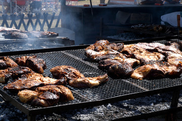 Asado y chorizos