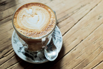 Latte art heart, Coffee