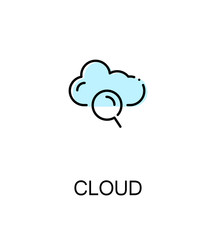Cloud flat icon