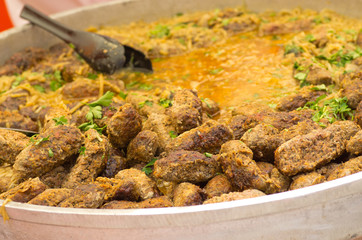 Meatballs on the plate