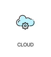 Cloud flat icon