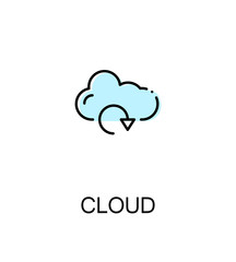 Cloud flat icon