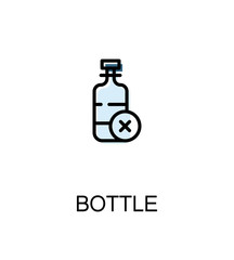 Bottle flat icon