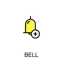 Bell flat icon. 