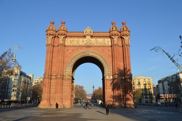 Fototapeta na wymiar バルセロナ凱旋門