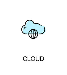 Cloud flat icon