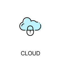Cloud flat icon